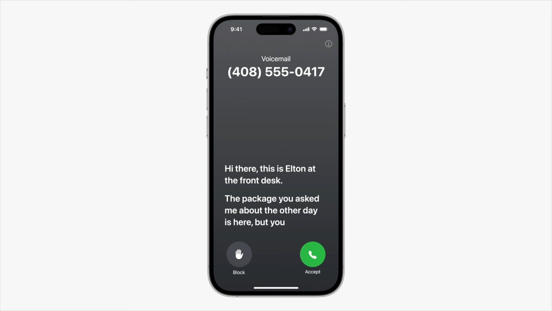 قابلیت Live Voicemail آیفون