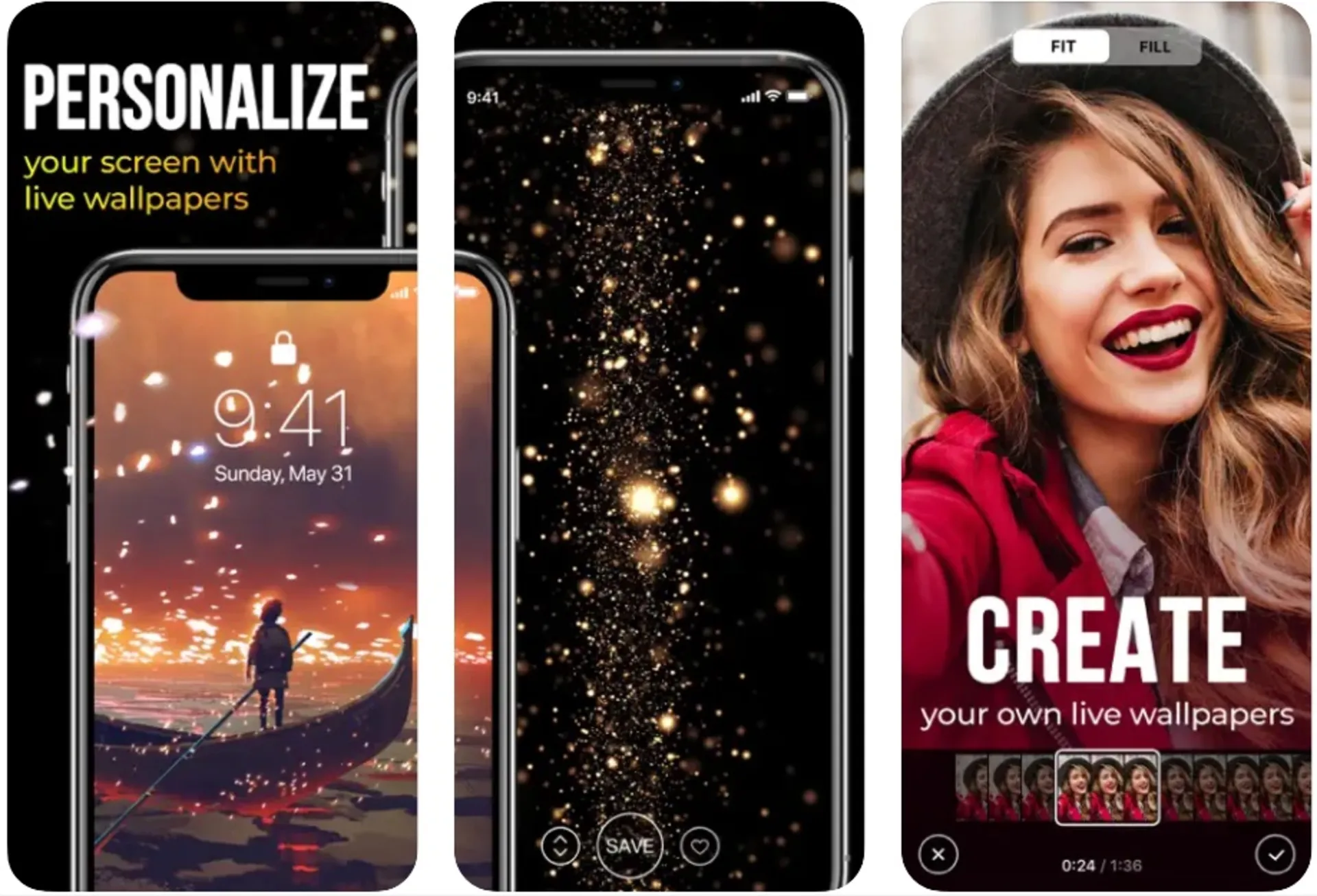 برنامه پس زمینه آیفون live wallpapers for me