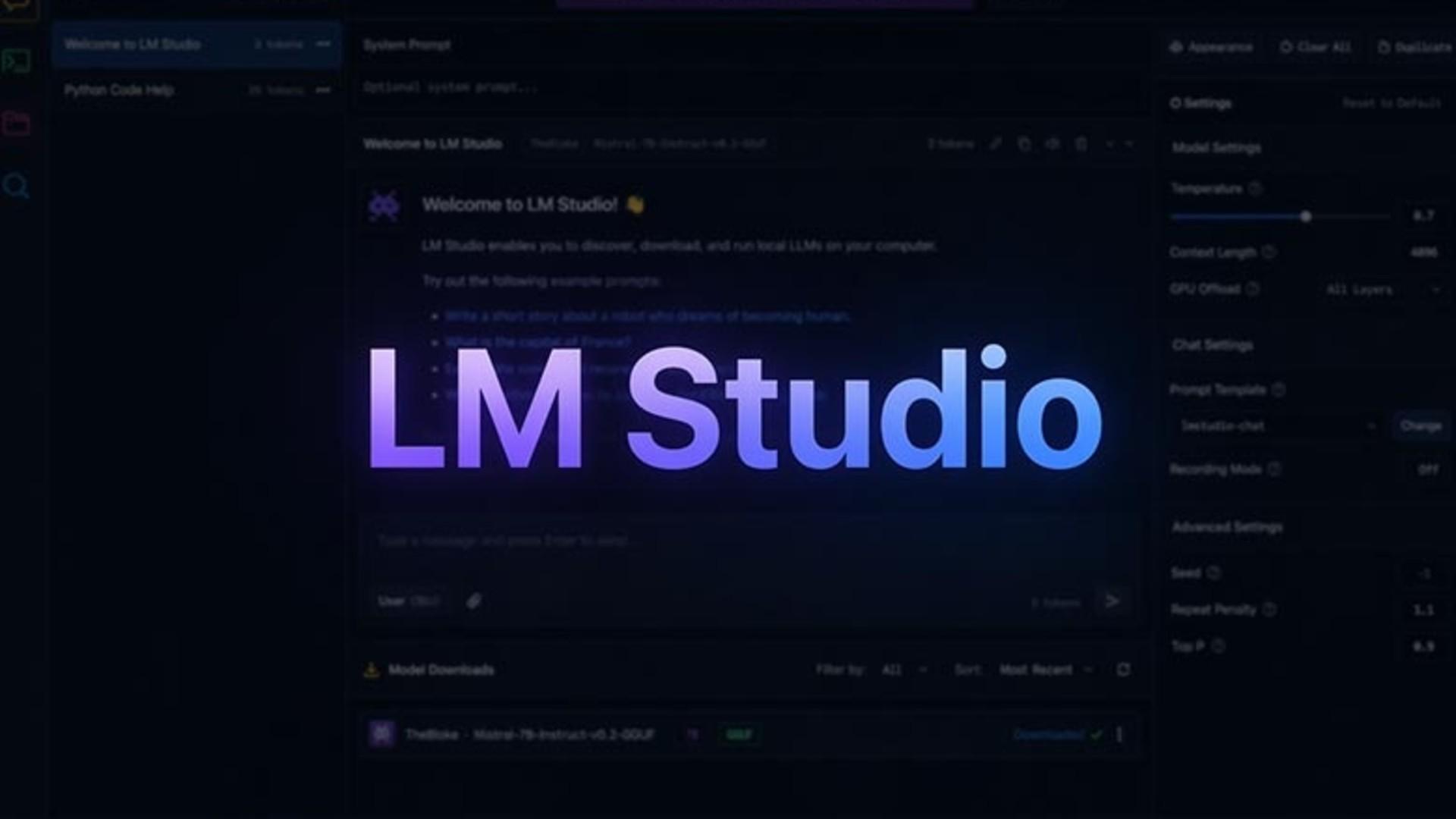 لوگو ابزار هوش مصنوعی LM Studio