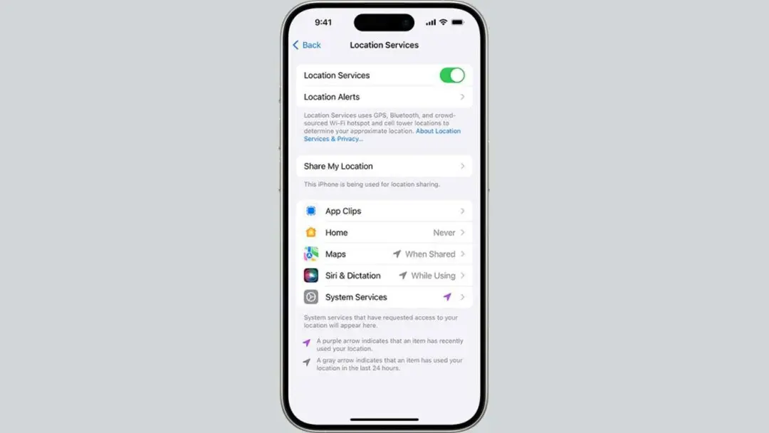 قابلیت Location Service