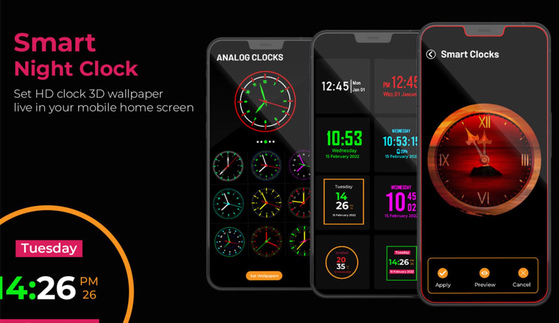 برنامه‌ی Smart Night Clock