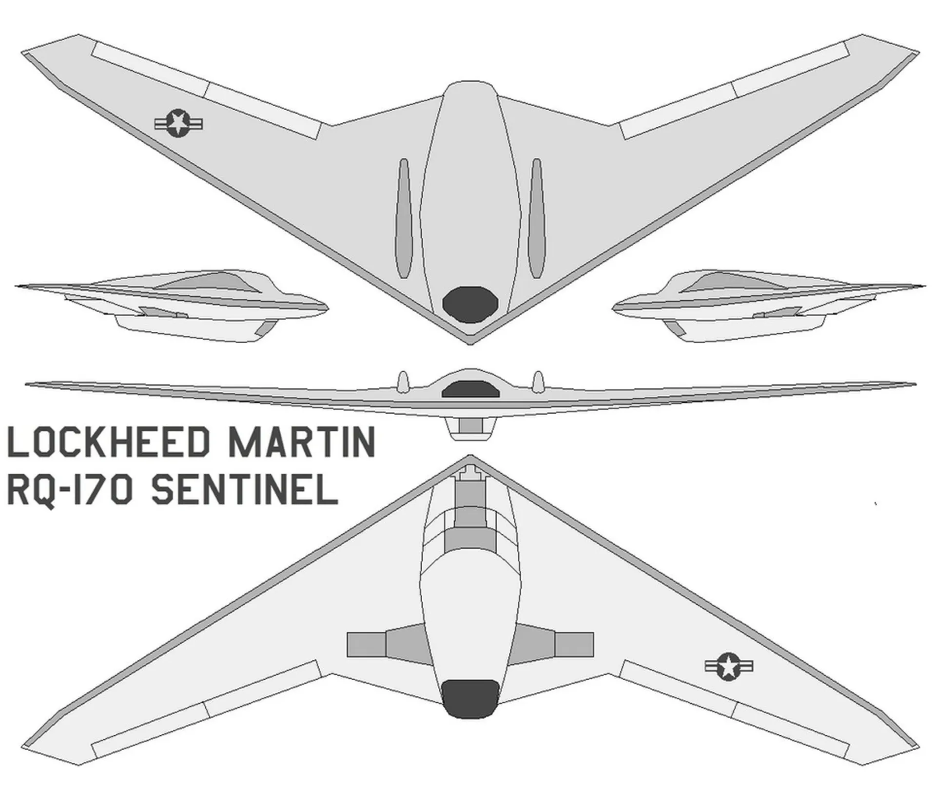 طراحی پهپاد رادارگریز RQ-170 Sentinel