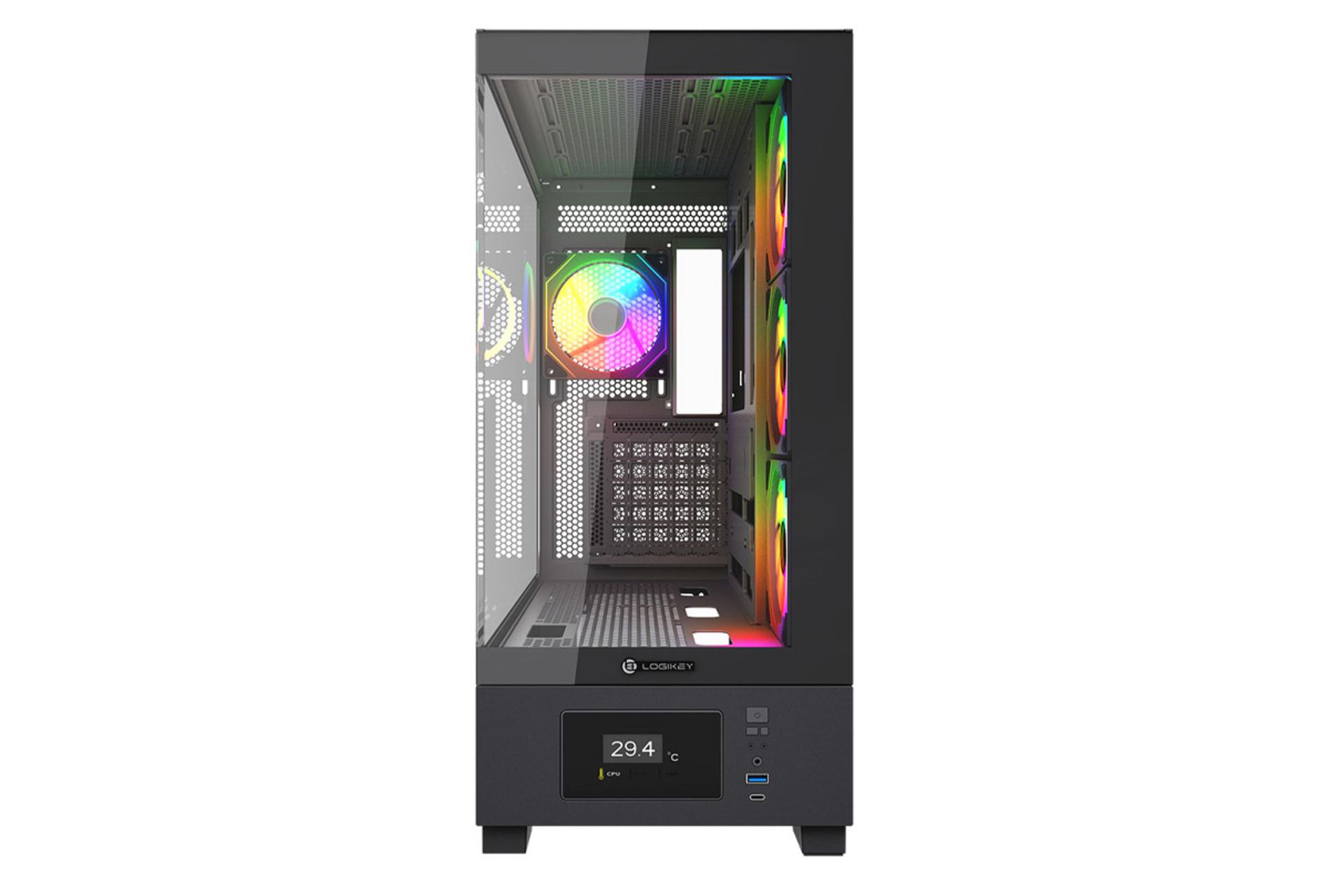 کیس کامپیوتر لاجی کی C674B نمای روبرو