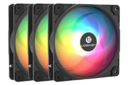 فن کیس لاجی کی F320RE بسته 3 عددی رنگ مشکی