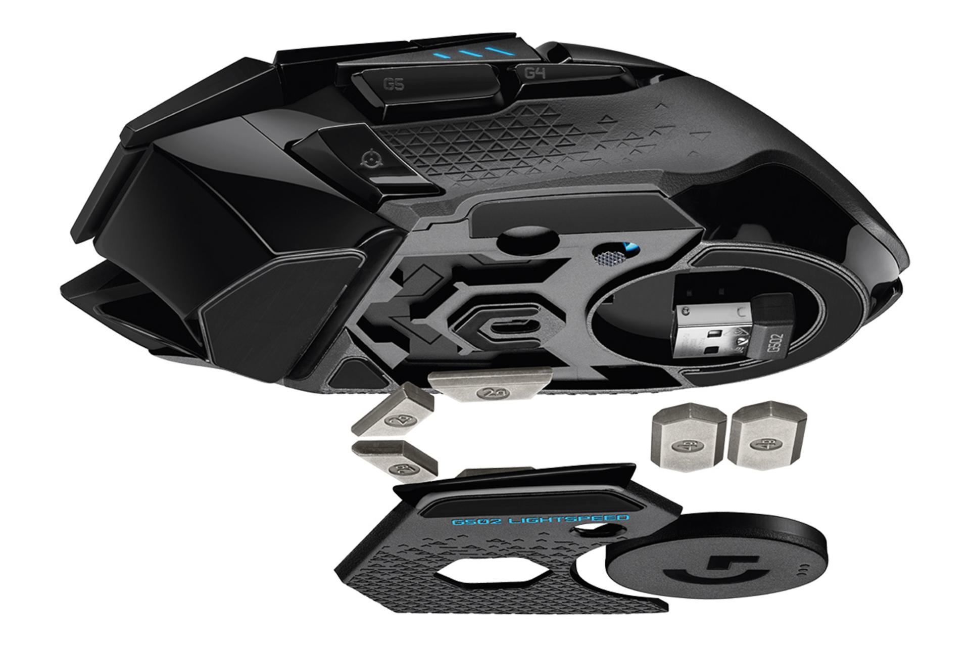 نمای پایین ماوس لاجیتک Logitech G502