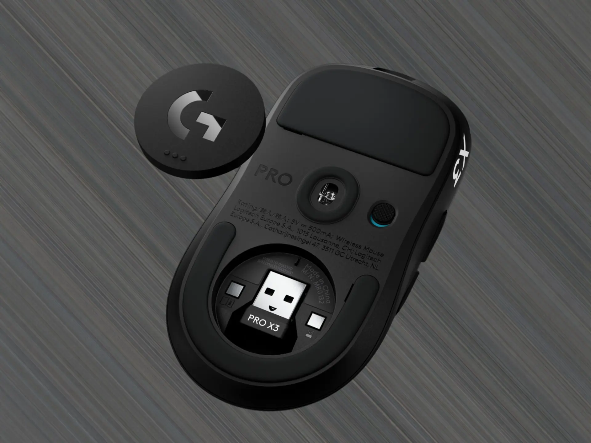 ماوس لامسهای لاجیتک (Logitech) مدل PRO X3 با درپوش جداشده