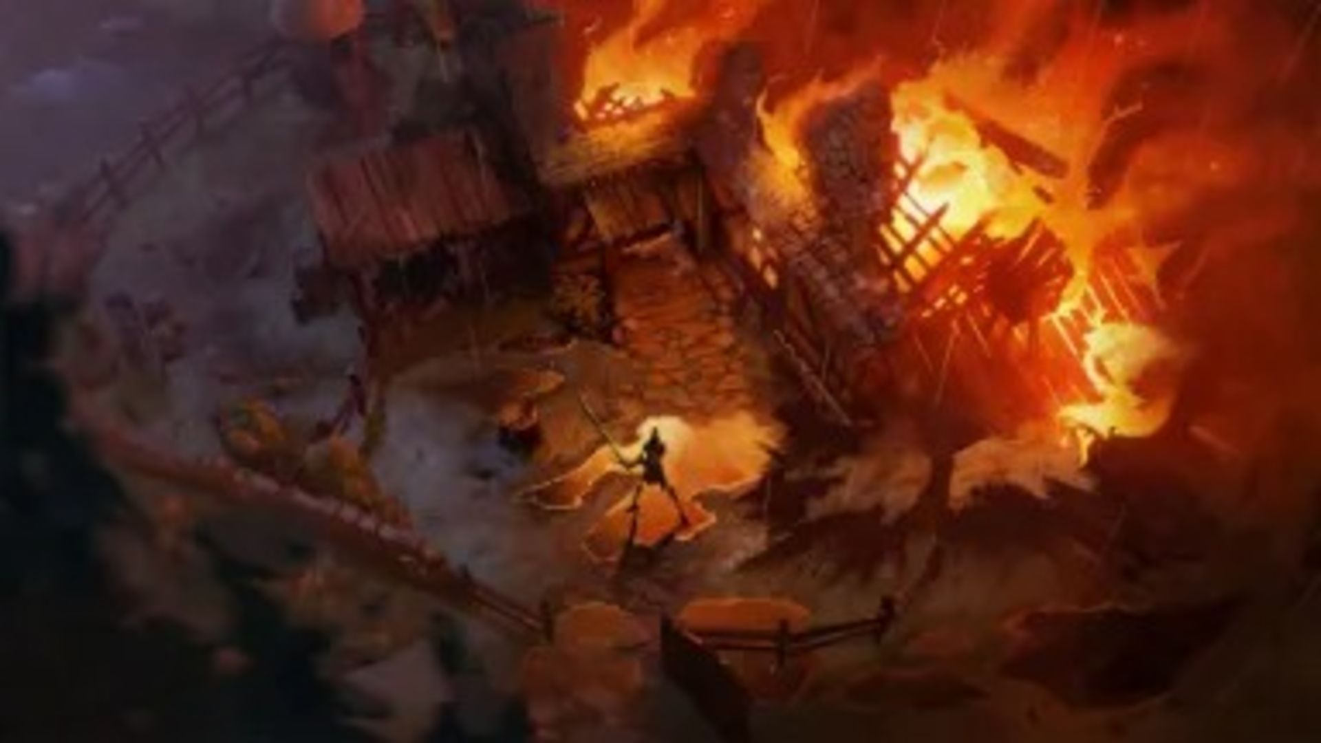 محیط آتشی بازی ارباب حلقه‌ها