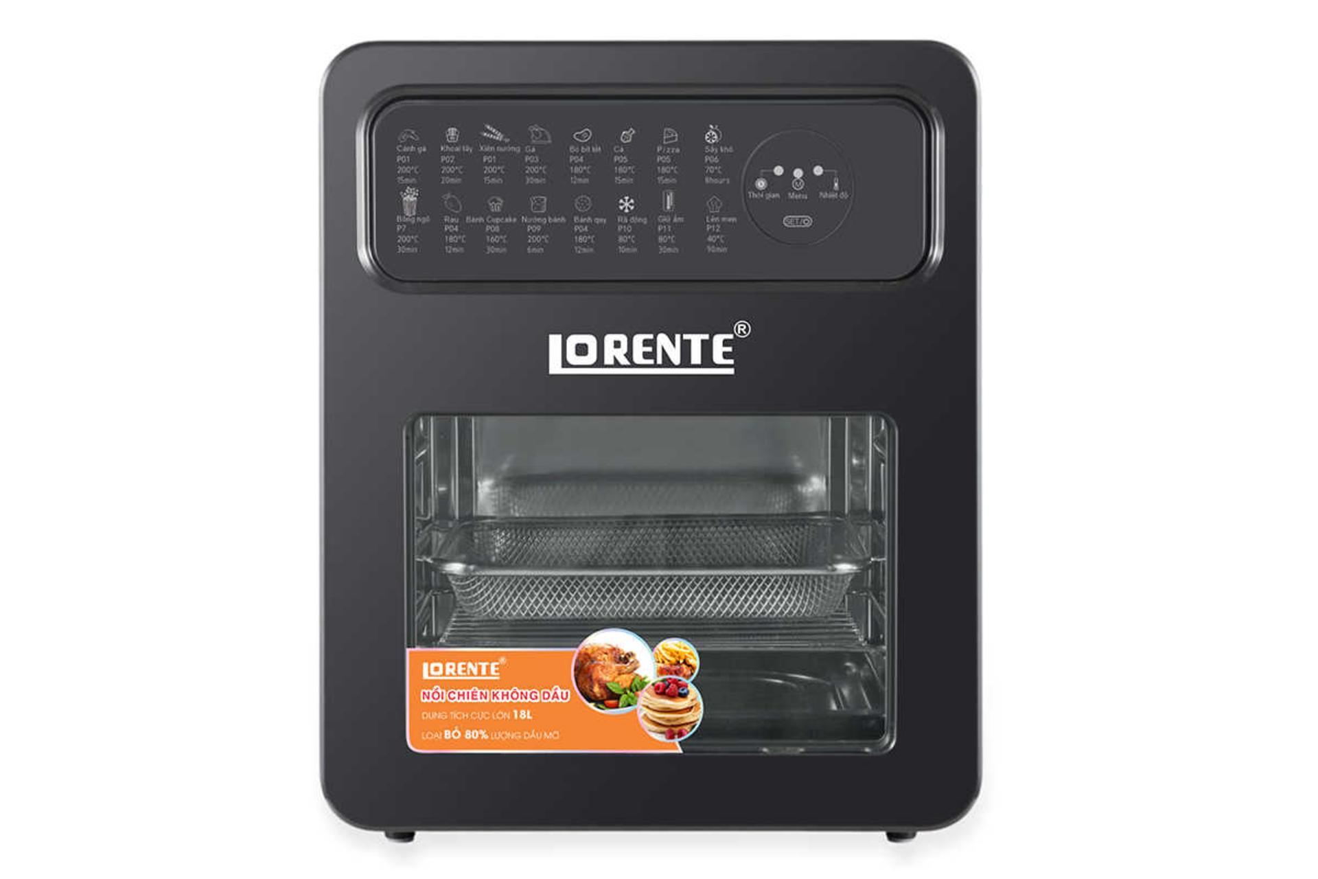 نمای جلوی هواپز لورنته LT-1800 رنگ مشکی