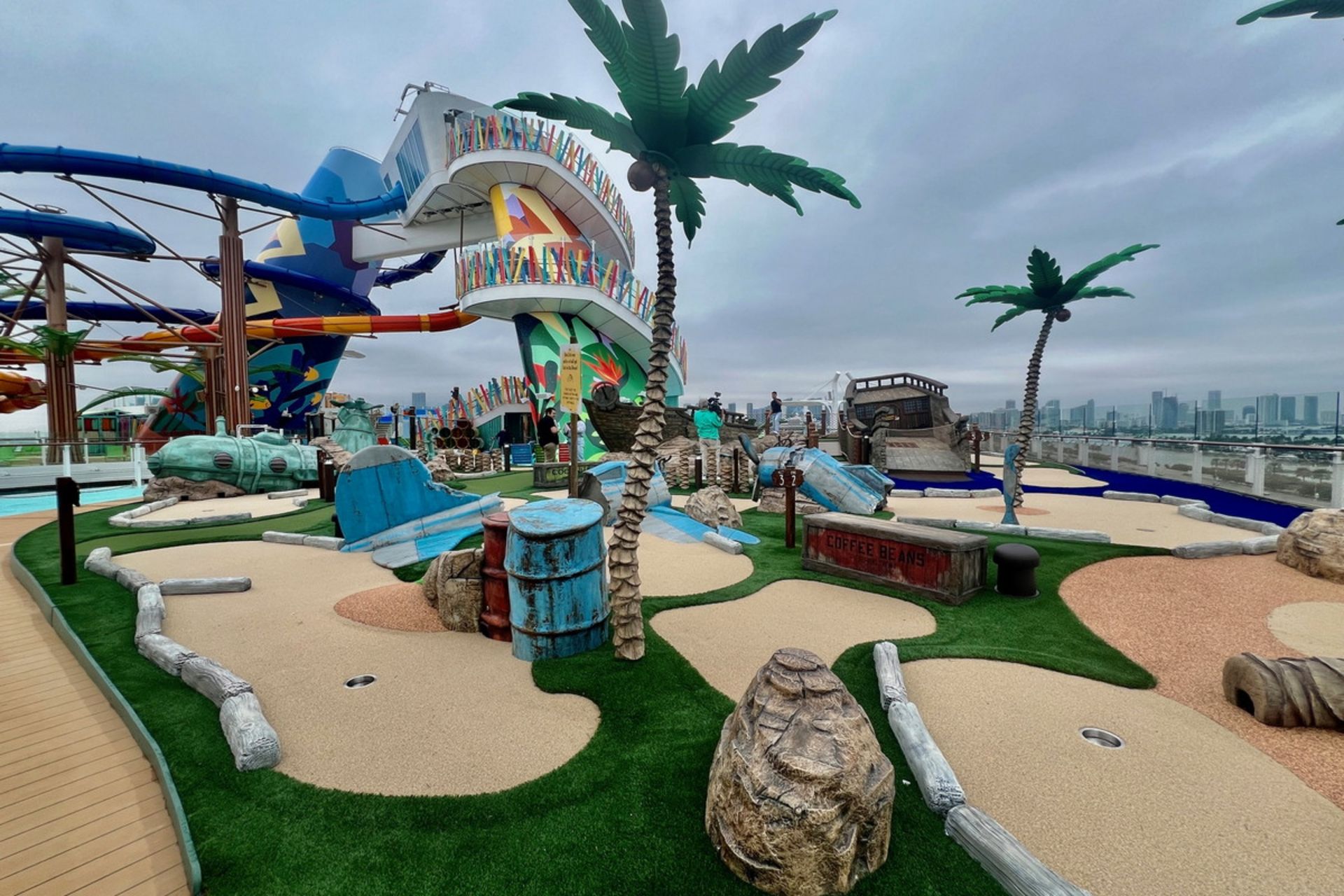 Thrill Island entertainment facilities on Icon of the Seas