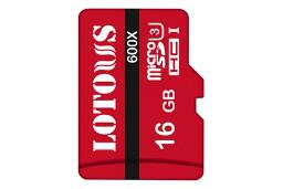 کارت حافظه لوتوس microSDXC با ظرفیت 16 گیگابایت مدل 600X V30 کلاس 10