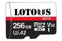 کارت حافظه لوتوس Lotous 667X microSDXC Class 10 UHS-I U3 256GB