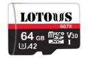 کارت حافظه لوتوس Lotous 667X microSDXC Class 10 UHS-I U3 64GB