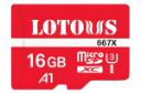 کارت حافظه لوتوس microSDXC با ظرفیت 16 گیگابایت مدل 667X V30 A1 کلاس 10