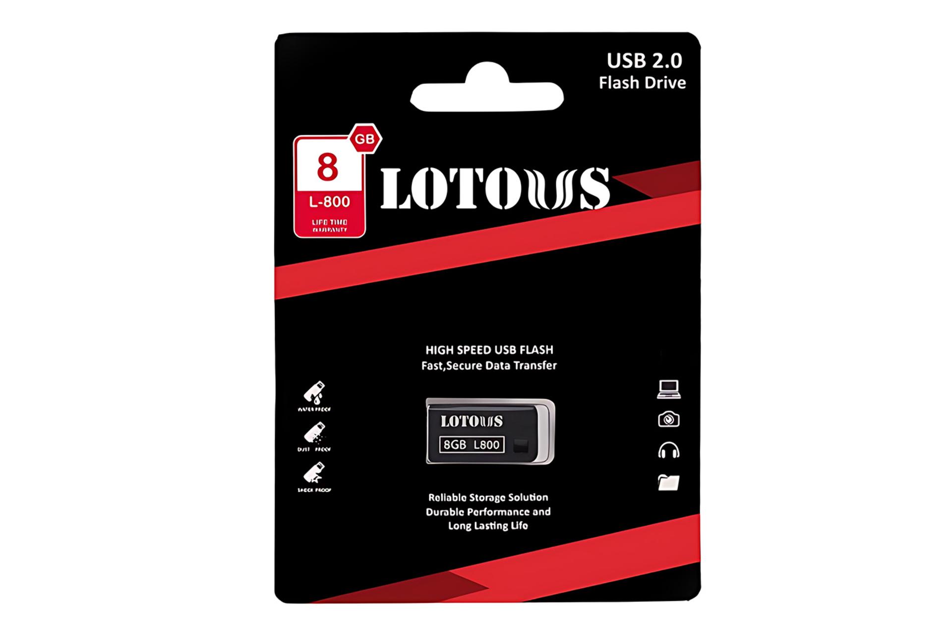 جعبه فلش مموری لوتوس Lotous L-800 8GB USB 2.0