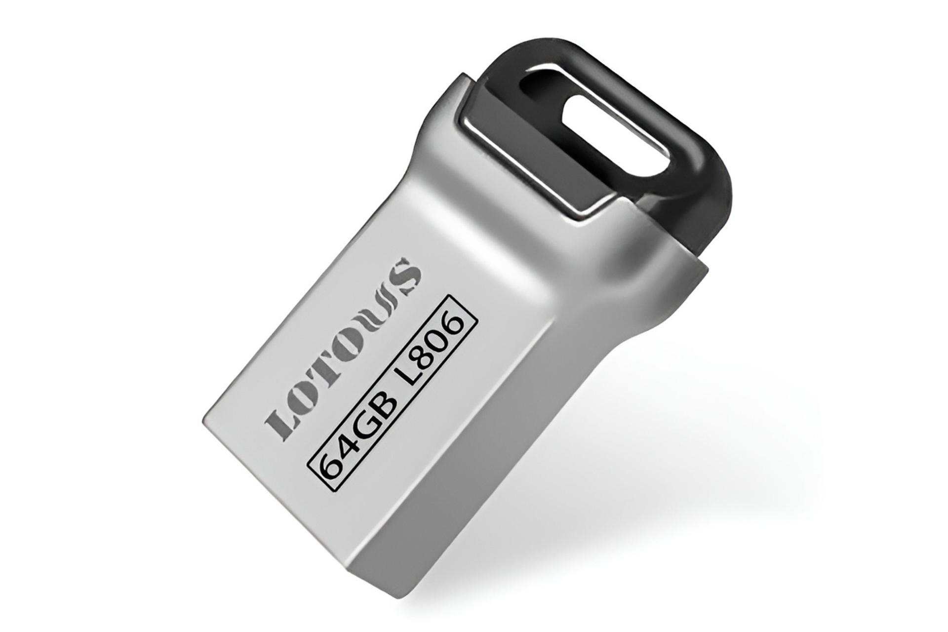 نمای کناری فلش مموری لوتوس Lotous L-806 64GB