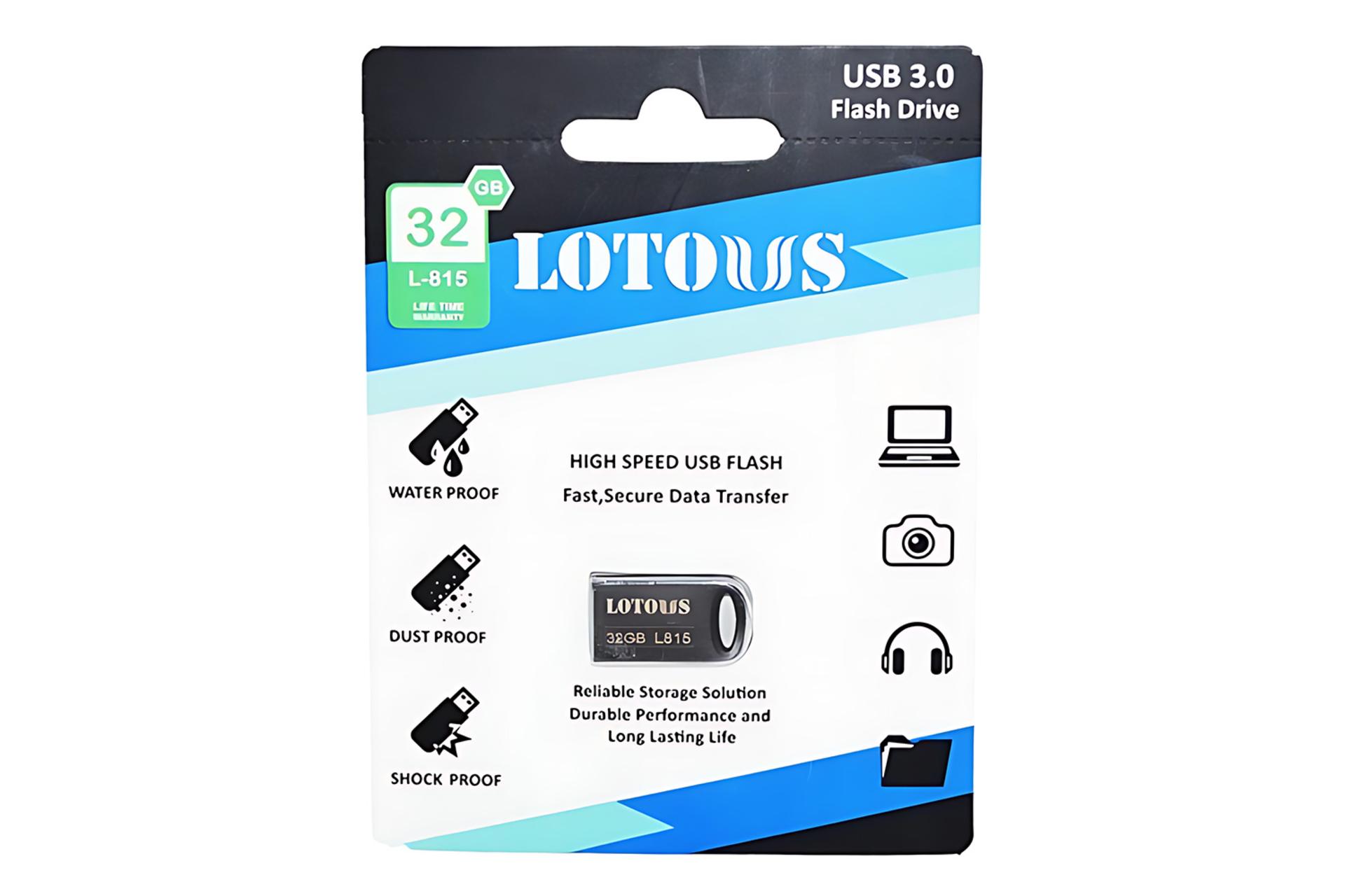 جعبه فلش مموری لوتوس Lotous L-815 32GB USB 3.0