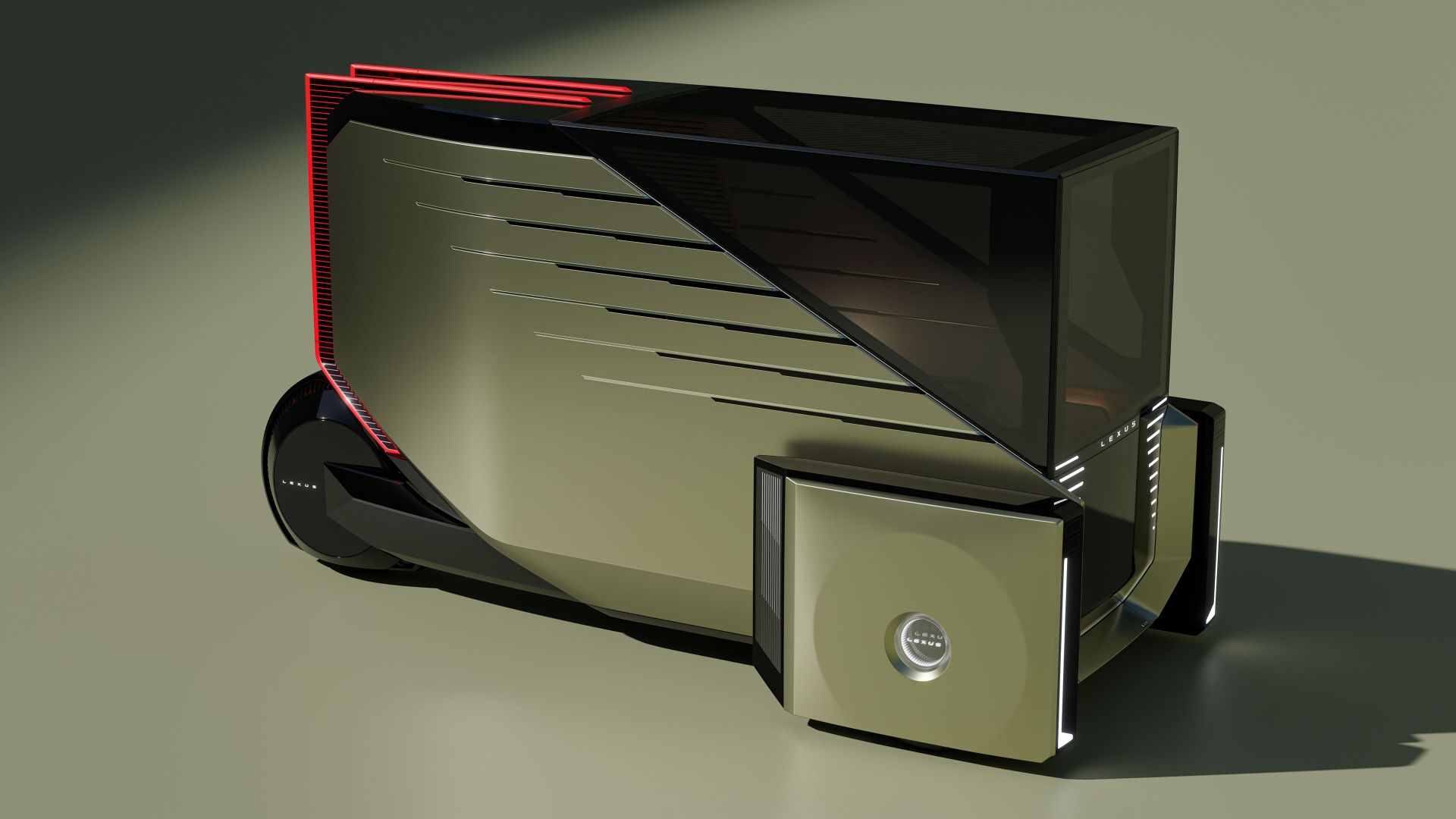 نمای پشت خودرو لکسوس ال‌اس مایکرو