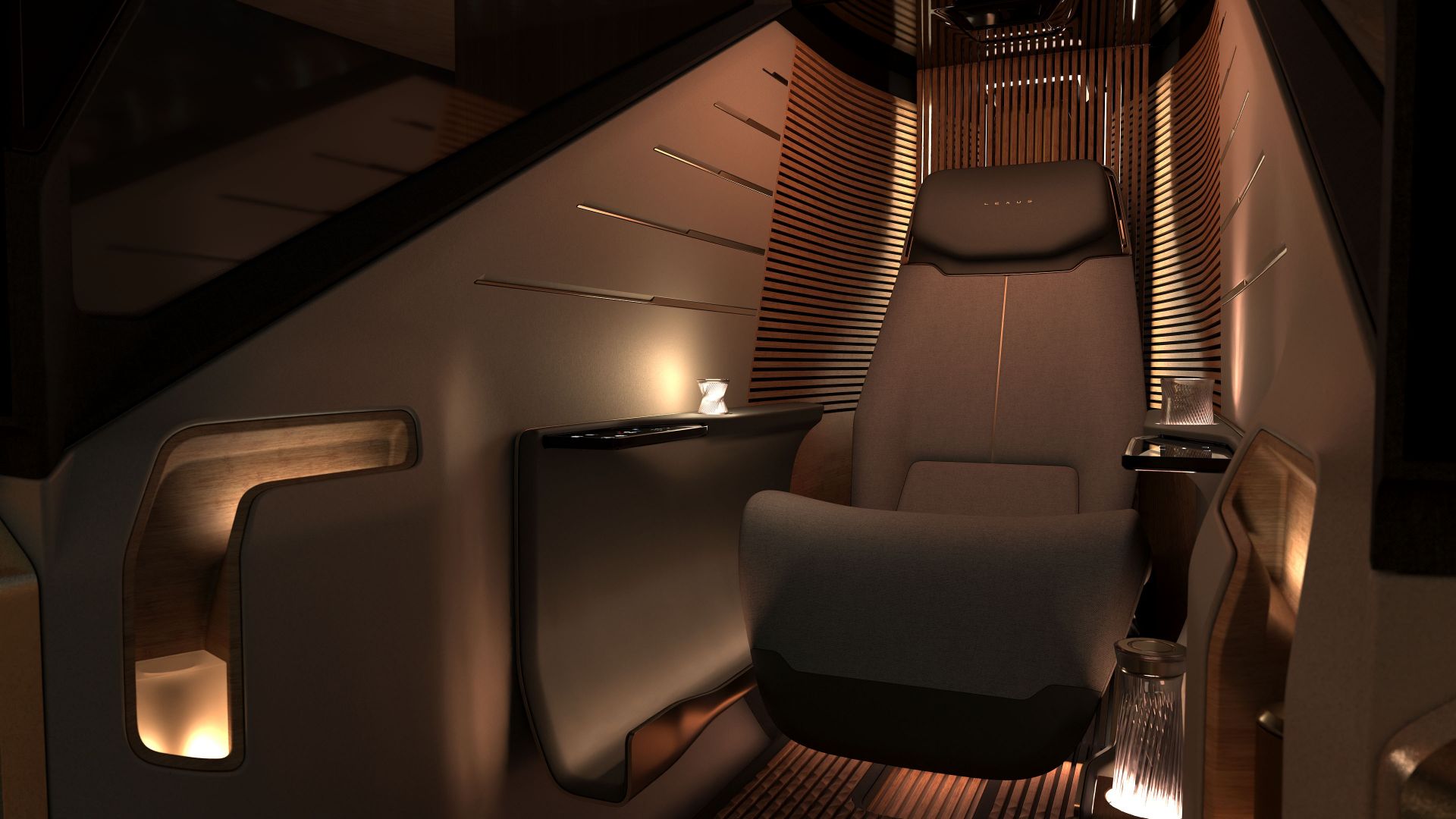 نمای داخل خودرو لکسوس ال‌اس مایکرو