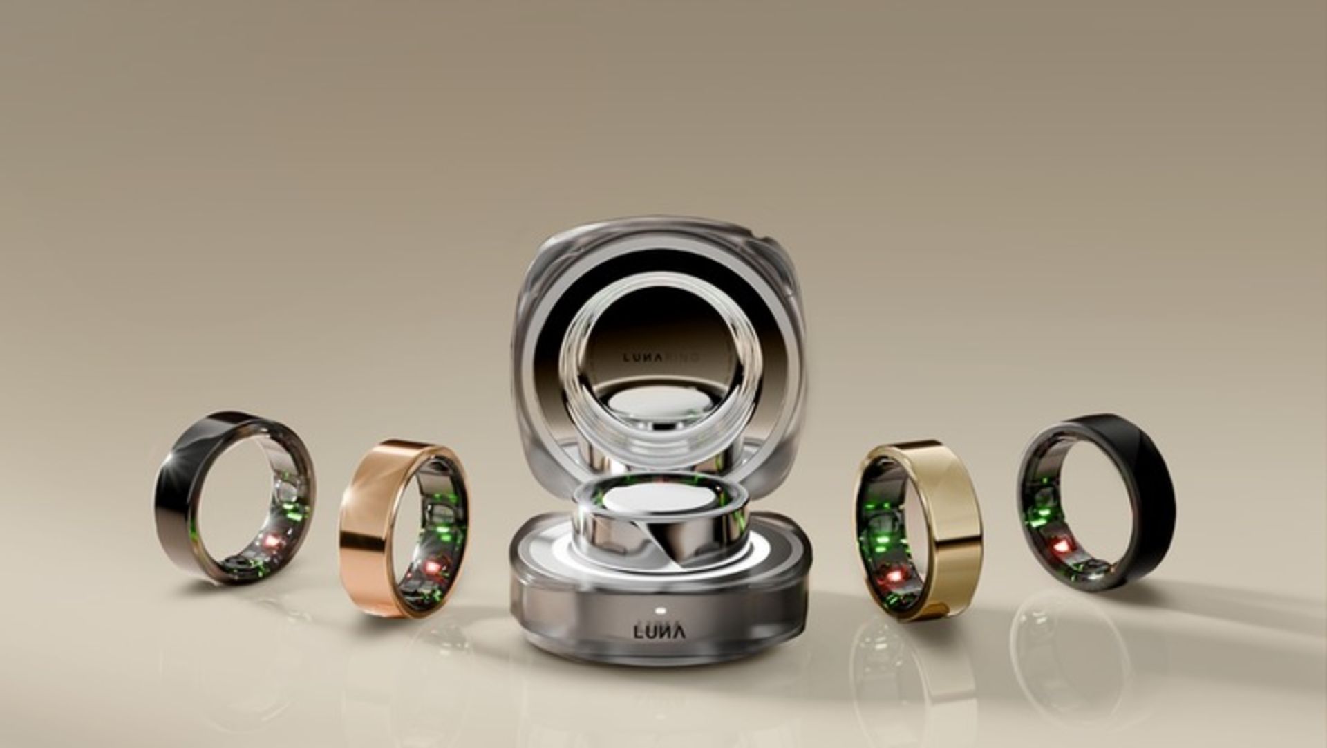 کیس شارژ و حلقه‌ی هوشمند لونا رینگ ۲