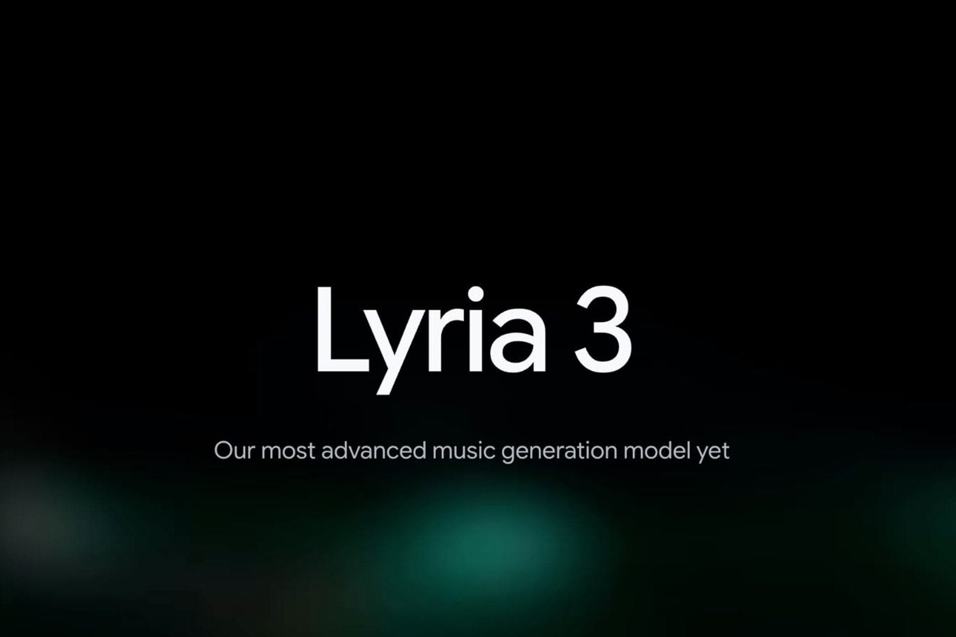 لوگوی Lyria 3 روی پس زمینه‌ی تاریک