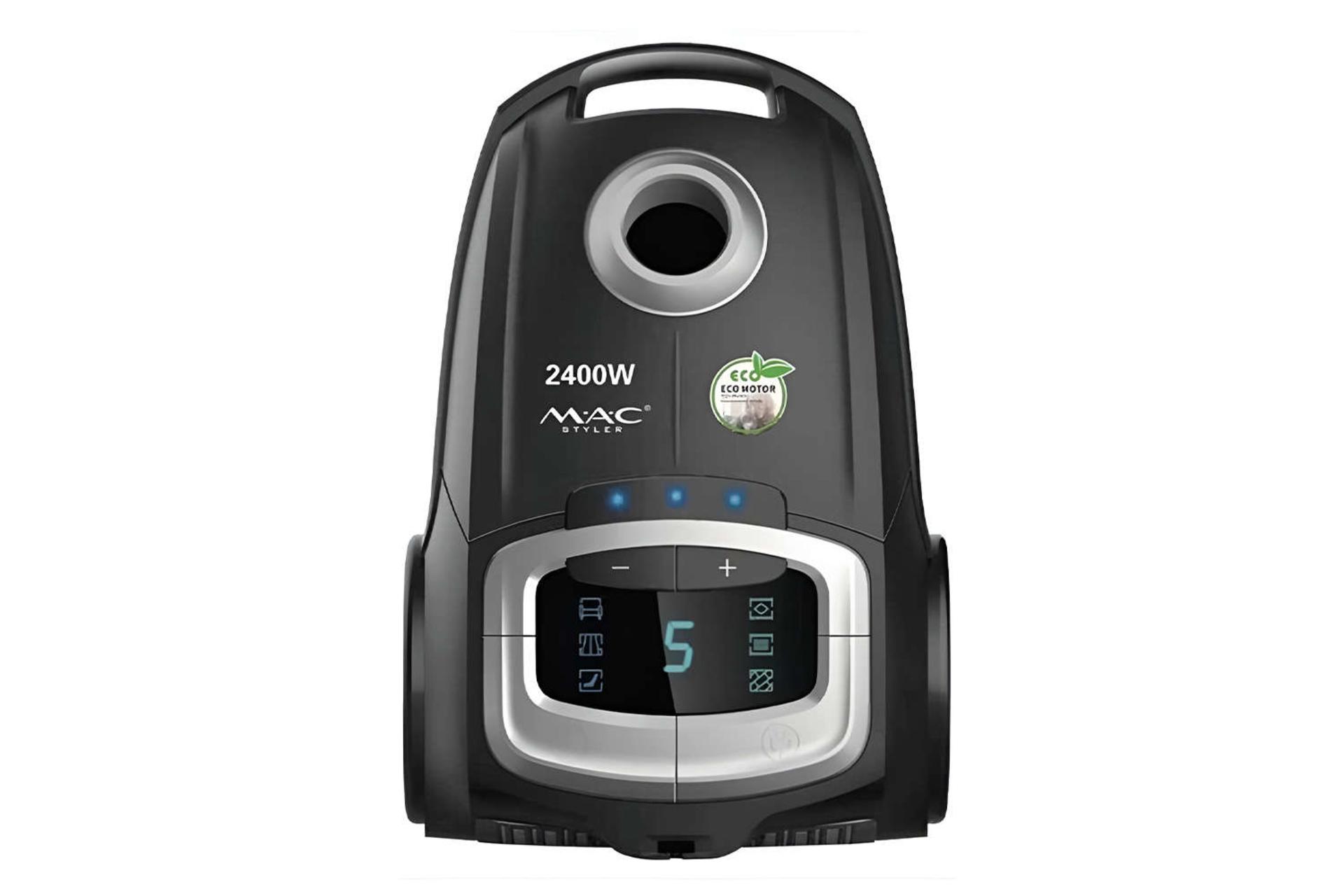 نمای جلوی جاروبرقی مک استایلر MC-2500 رنگ مشکی