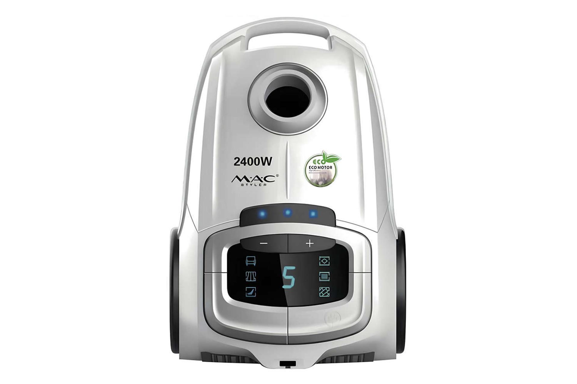 نمای جلوی جاروبرقی مک استایلر MC-2500 رنگ سفید