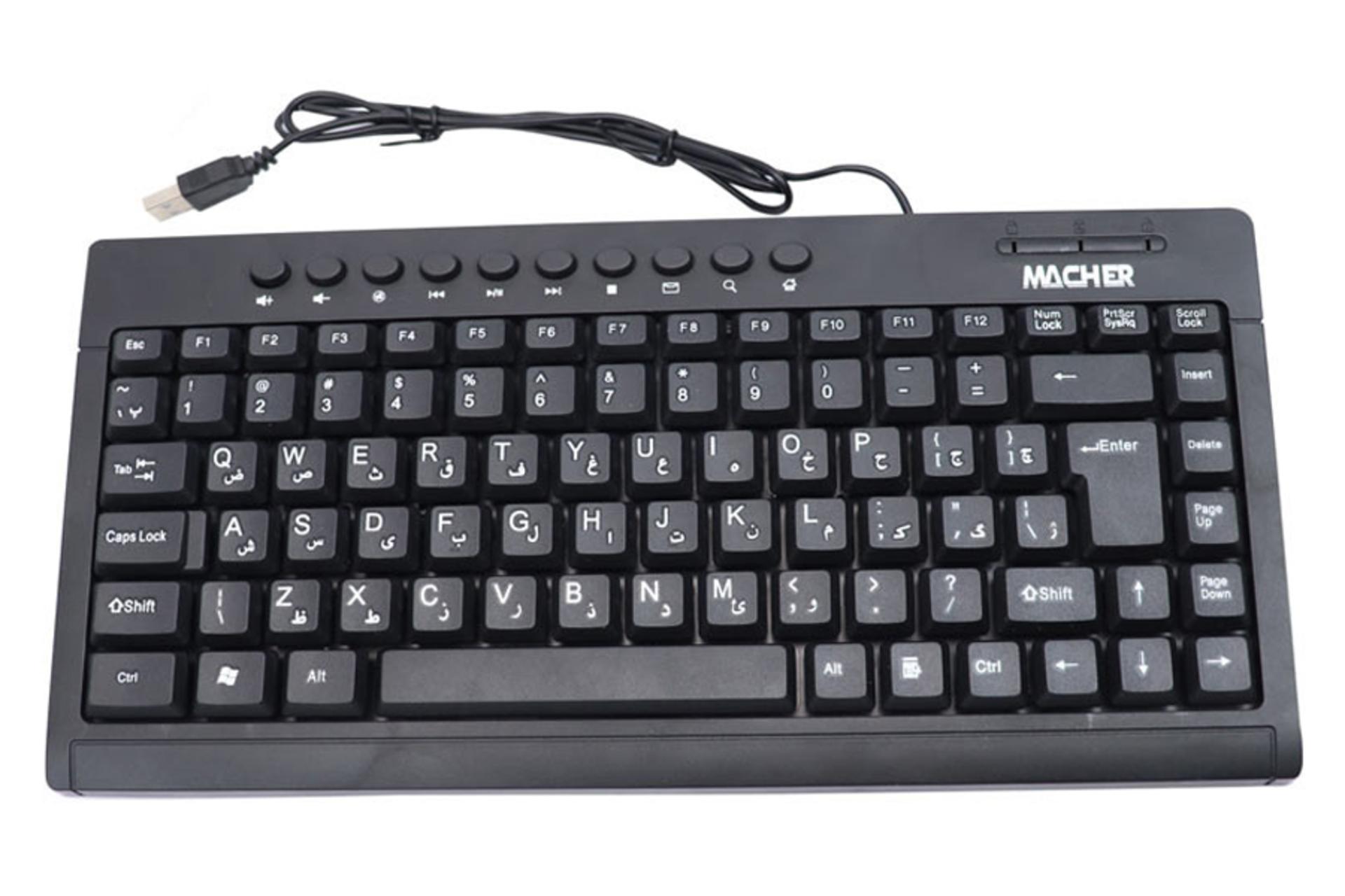 نمای بالا و دکمه های کیبورد مچر MR-306