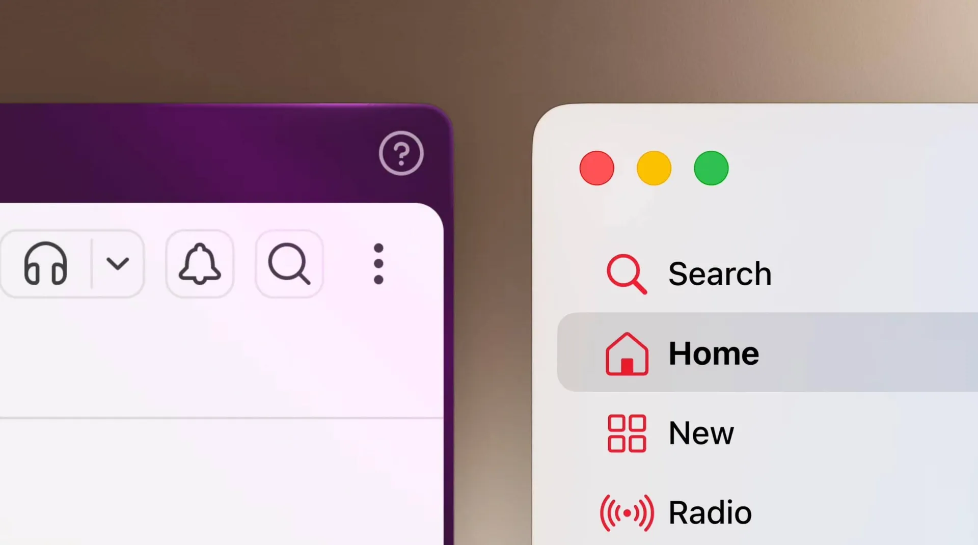 گوشه‌ی پنجره‌ها در macOS 27
