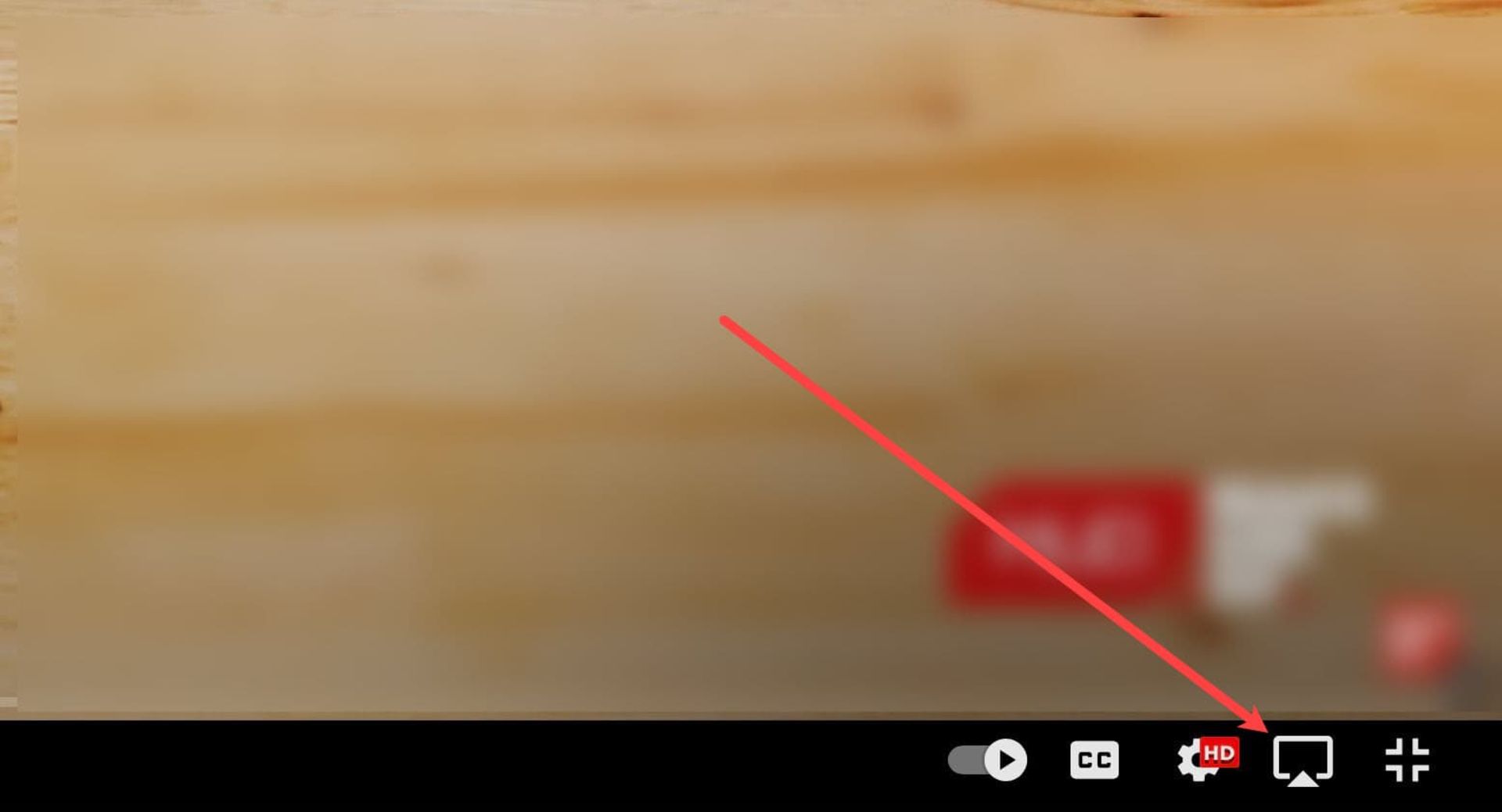آیکون AirPlay در پخش مدیا روی مک