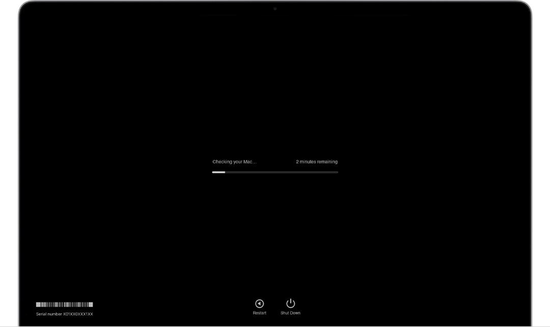 تست Apple Diagnostics