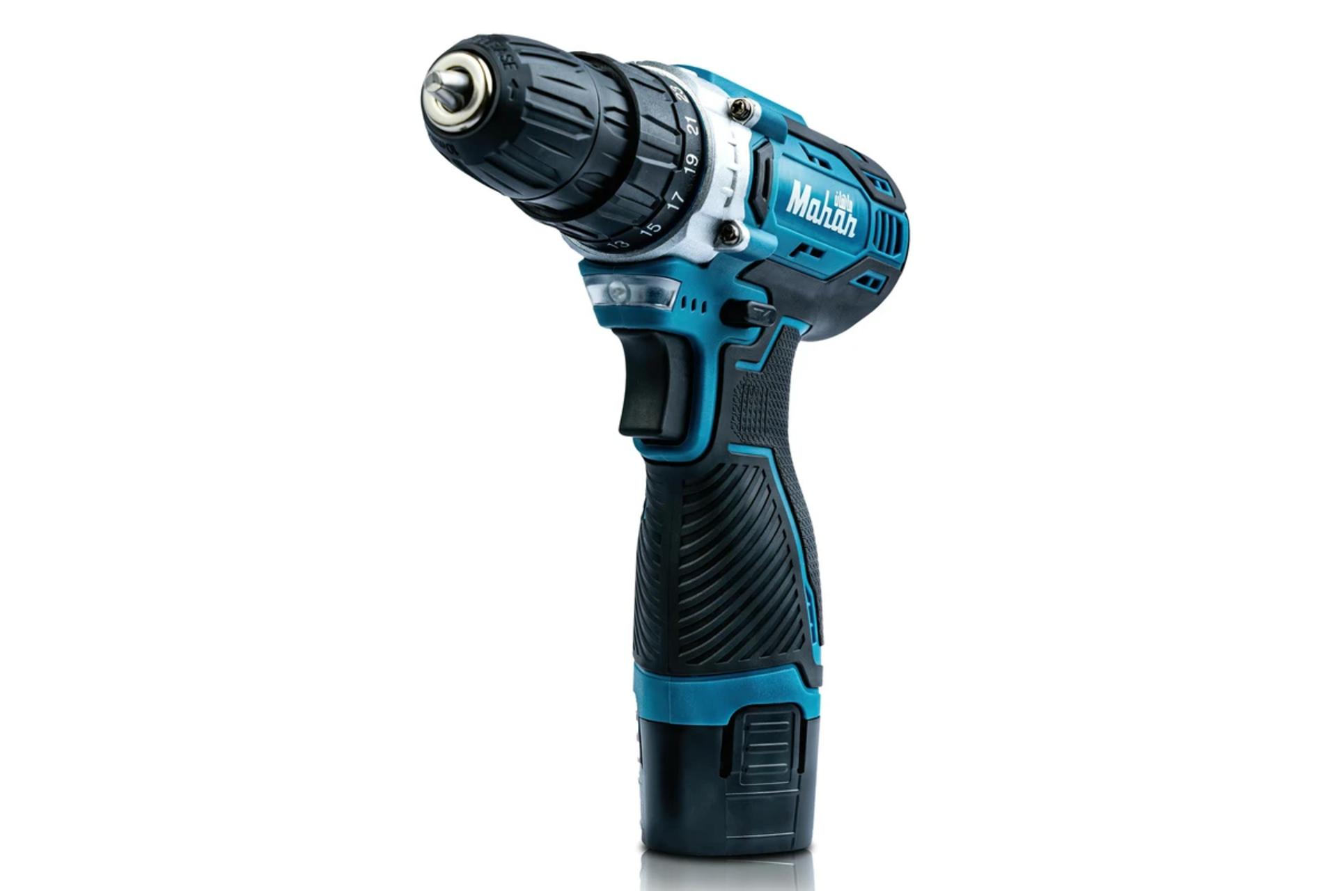 ابعاد و اندازه دریل پیچ گوشتی شارژی ماهان 12V