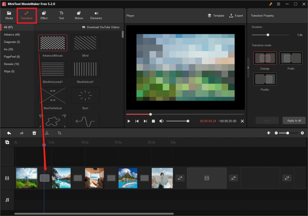 آموزش ساخت ویدیو کلیپ با عکس های گوشی در ویندوز با MiniTool MovieMaker