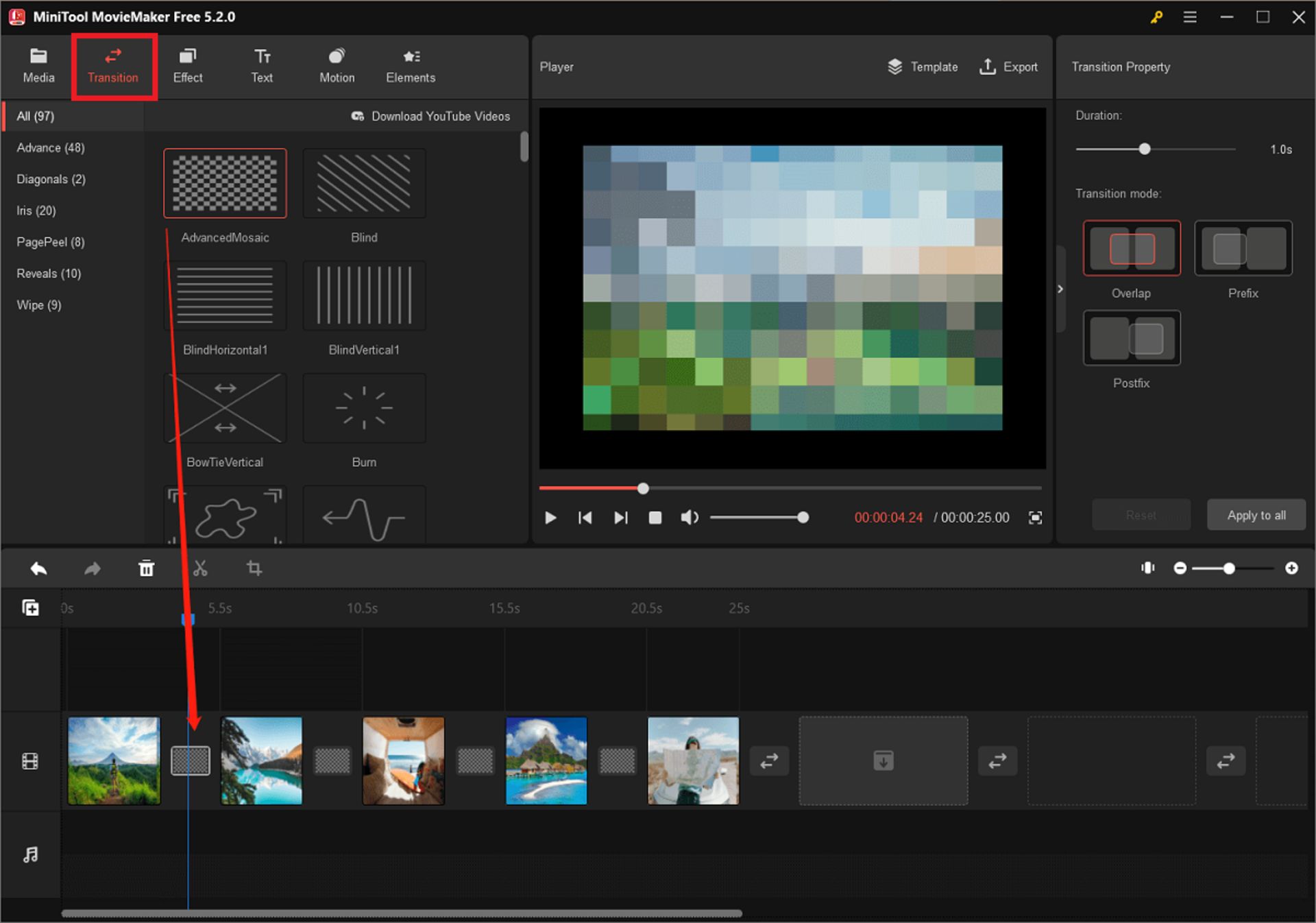 آموزش ساخت ویدیو کلیپ با عکس های گوشی در ویندوز با MiniTool MovieMaker