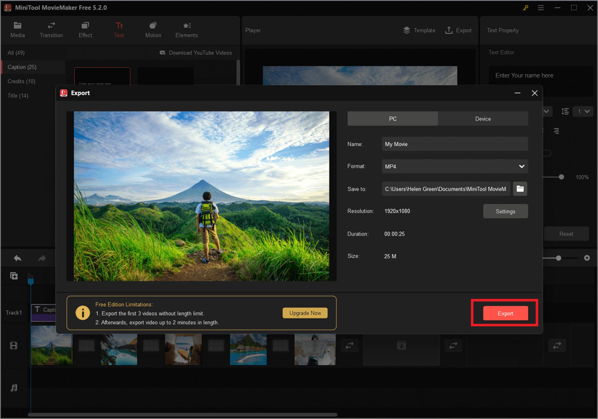آموزش ساخت ویدیو کلیپ با عکس های گوشی در ویندوز با MiniTool MovieMaker
