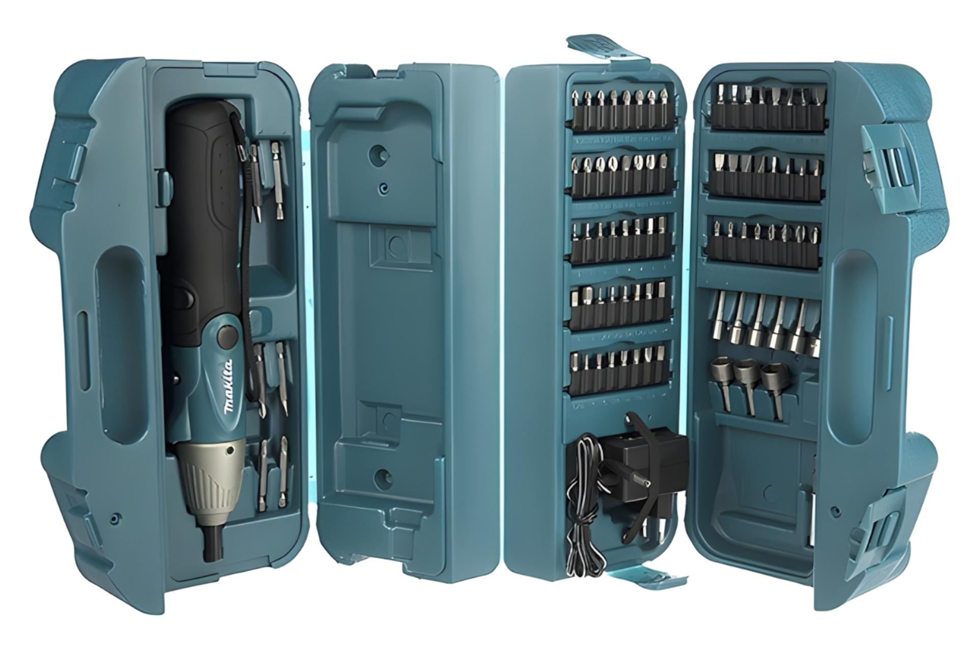محتویات جعبه پیچ گوشتی شارژی ماکیتا Makita 6723DW