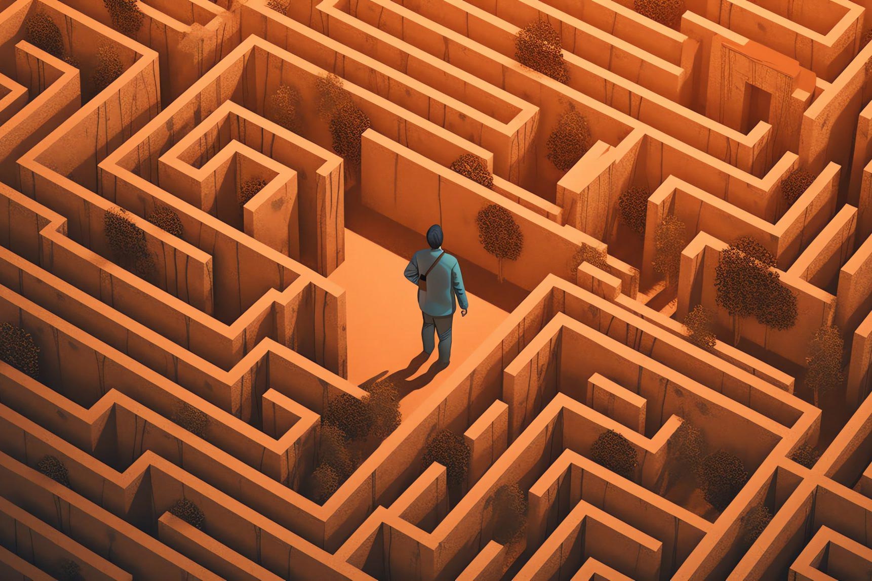 man lost in maze 661d7294a55162c757fc5593