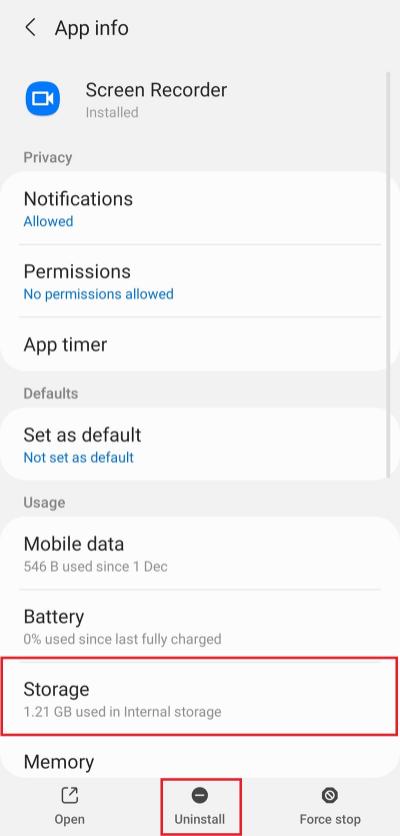 Delete Android apps