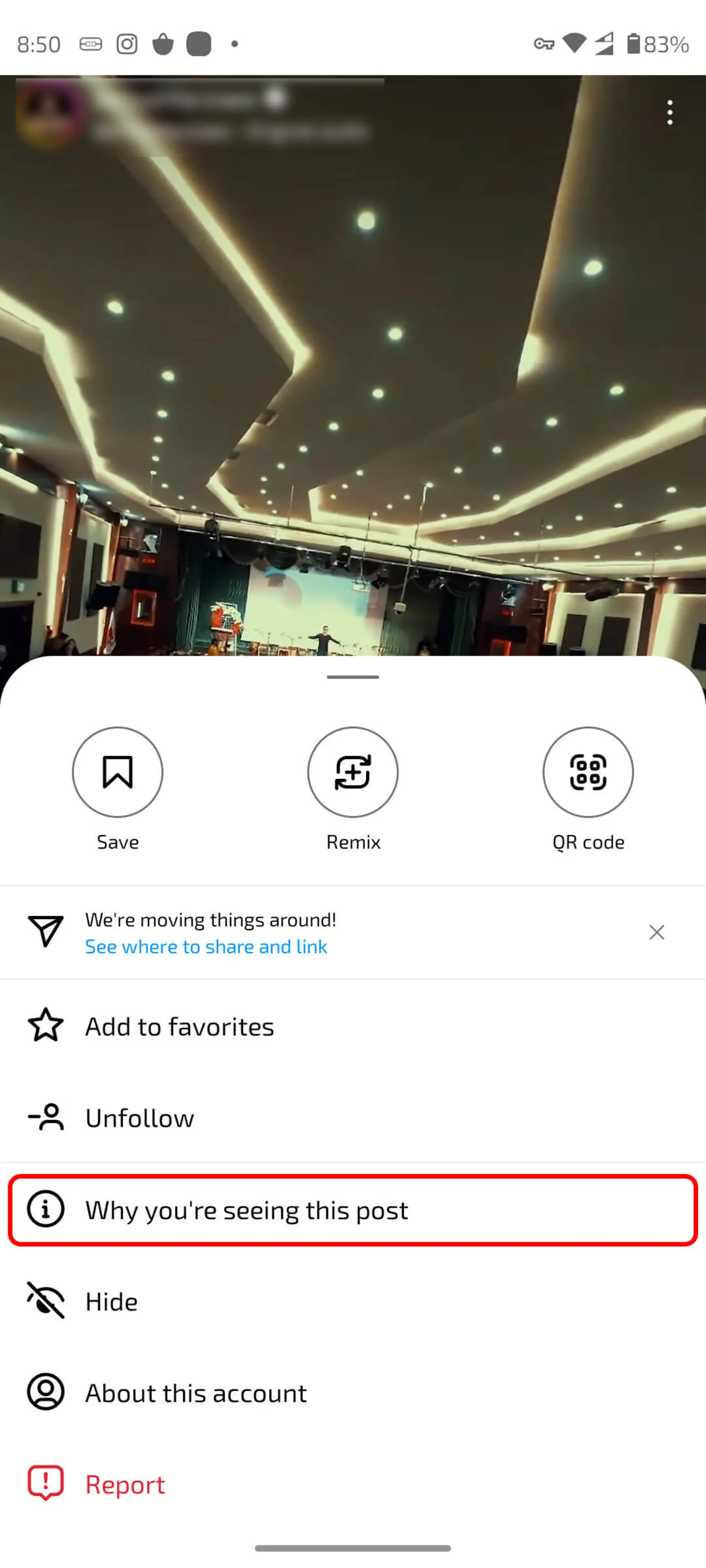 پیشنهاد پست در اینستاگرام