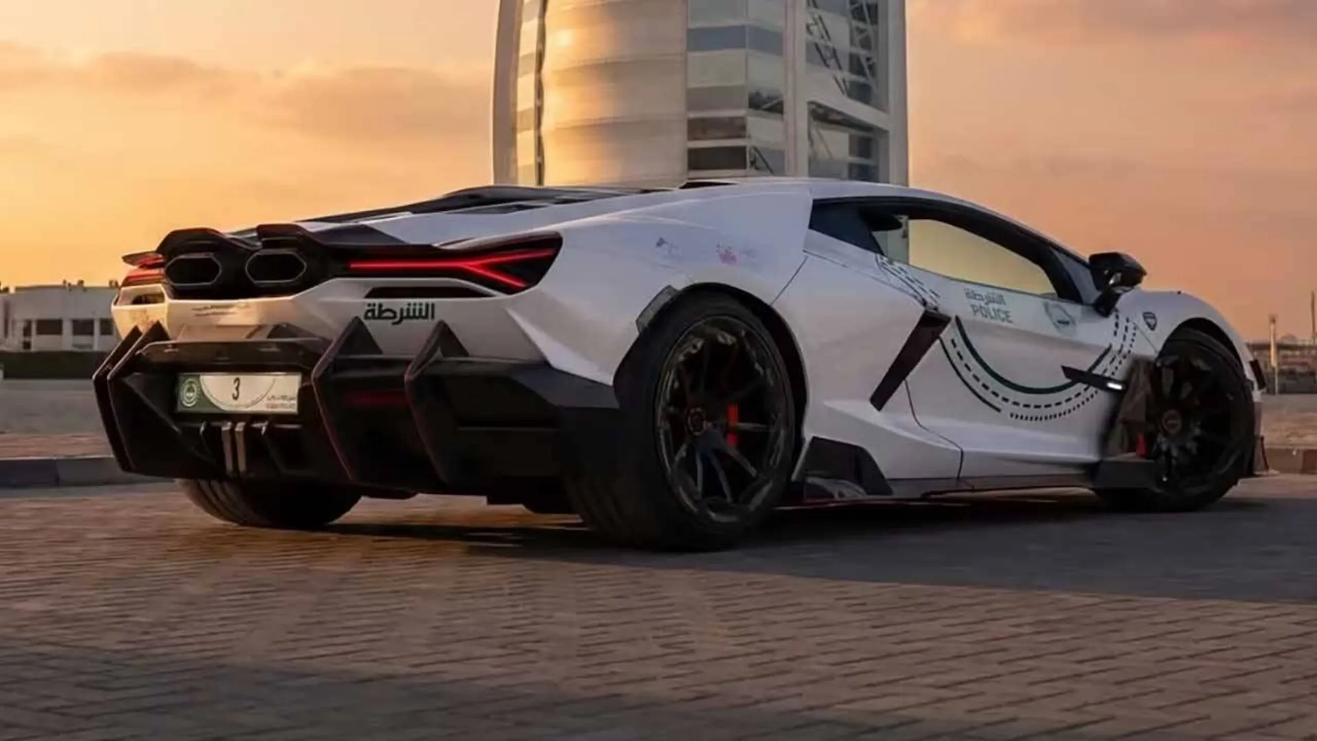 لامبورگینی منصوری پلیس دبی 