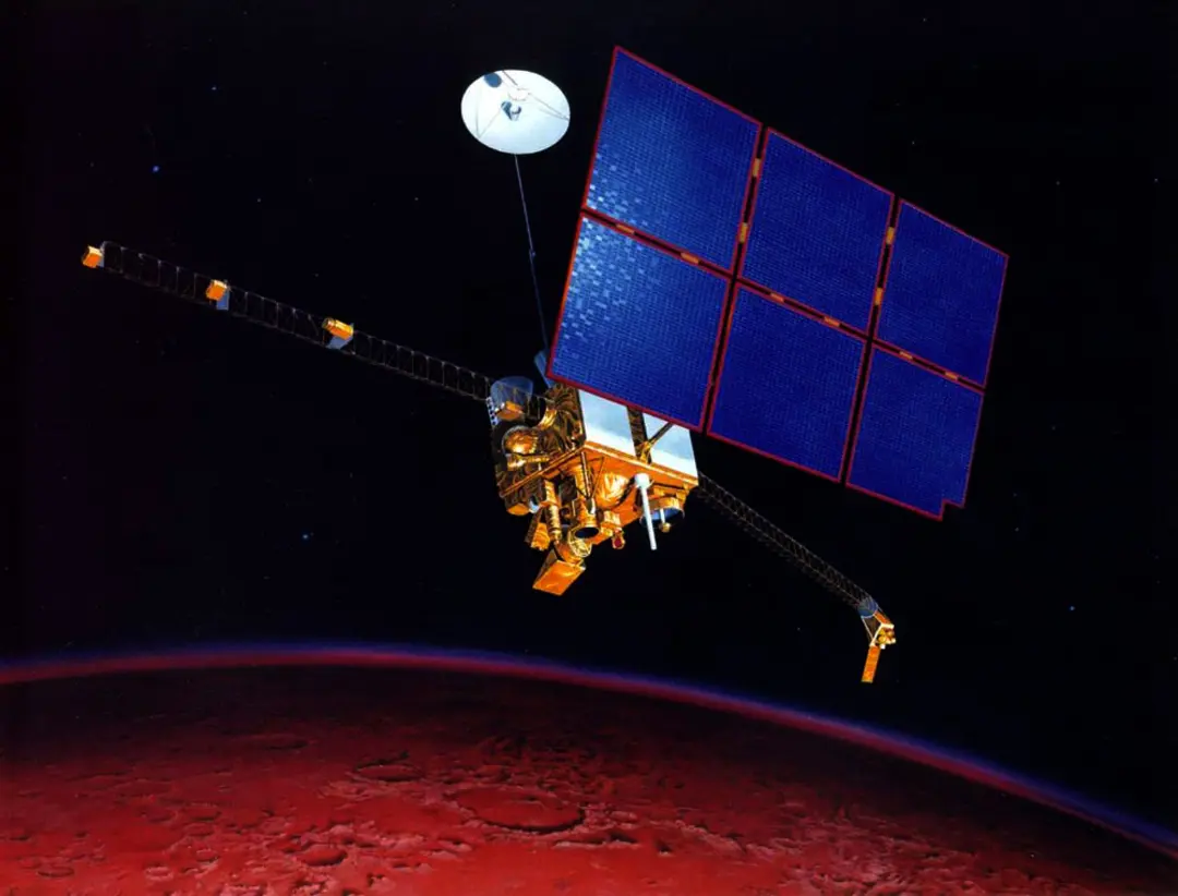 کاوشگر Mars Observer در فضا