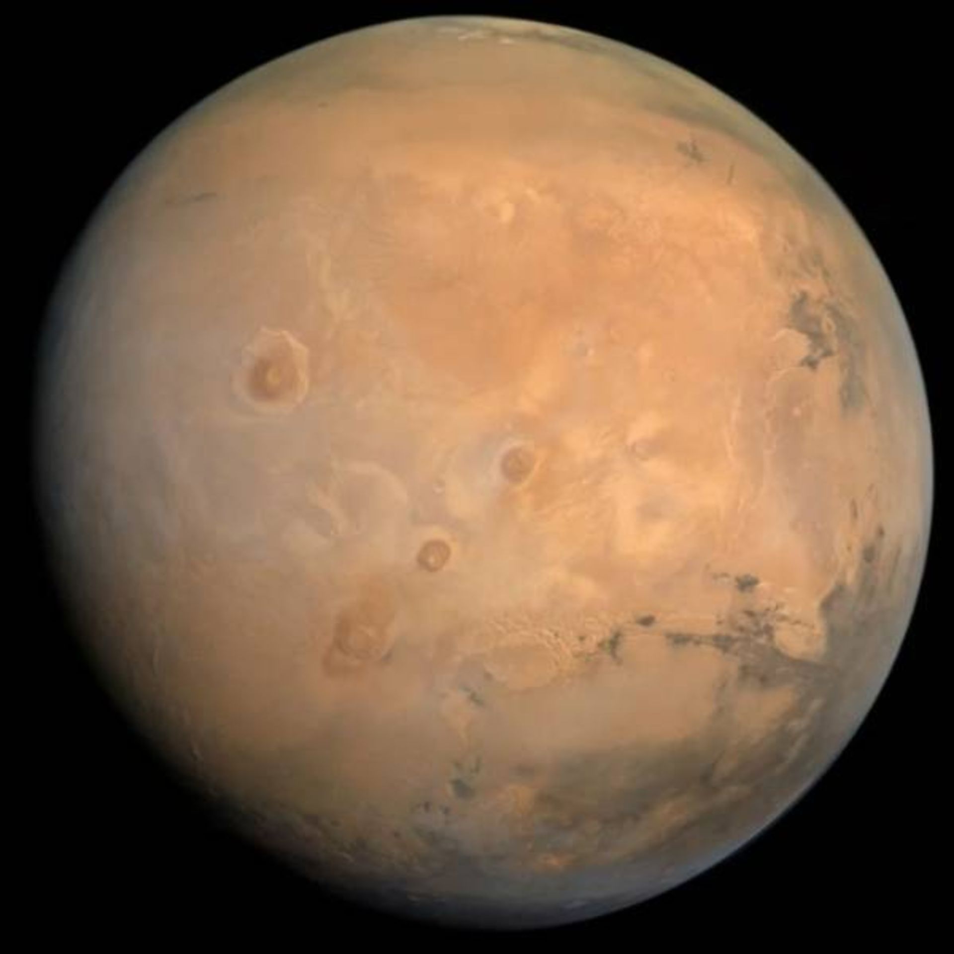 سیاره مریخ ثبت شده توسط مدارگرد هوپ