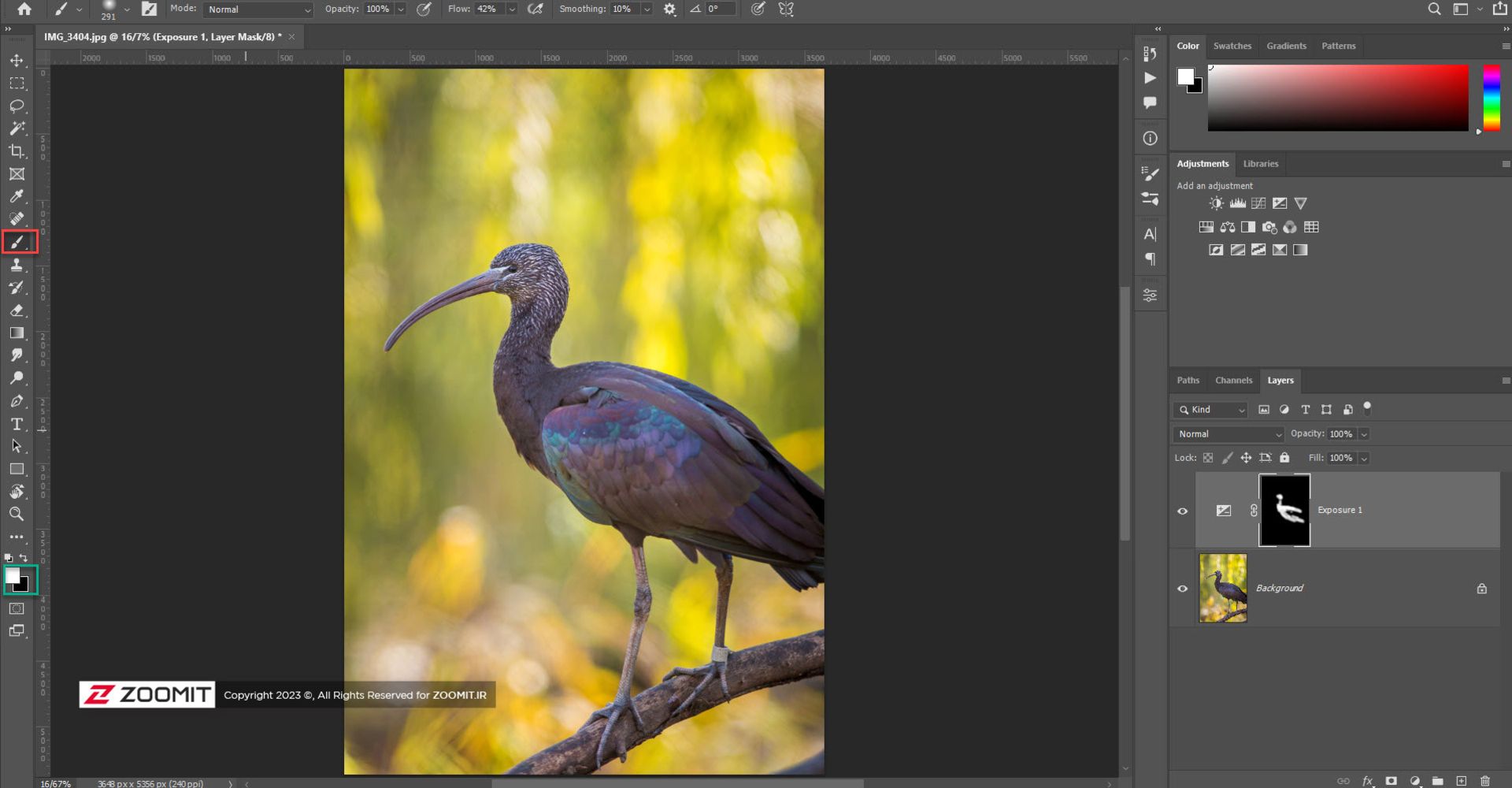 ماسک لایه در فتوشاپ