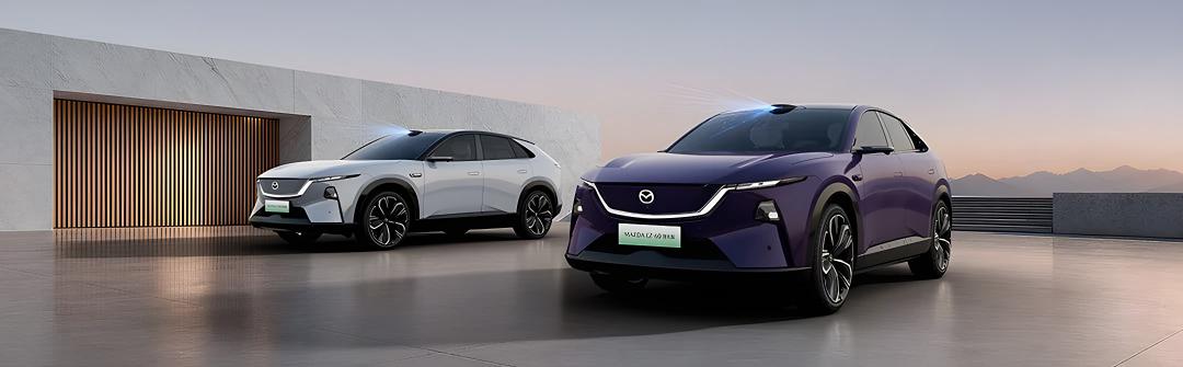 خودروهای برقی مزدا مدل CX-6e در فضای باز