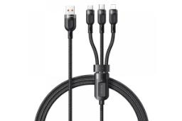کابل شارژ USB مک دودو Type-A به Type-C+Micro-USB+Lightning مدل CA-0930 3in1 با طول 1 متر