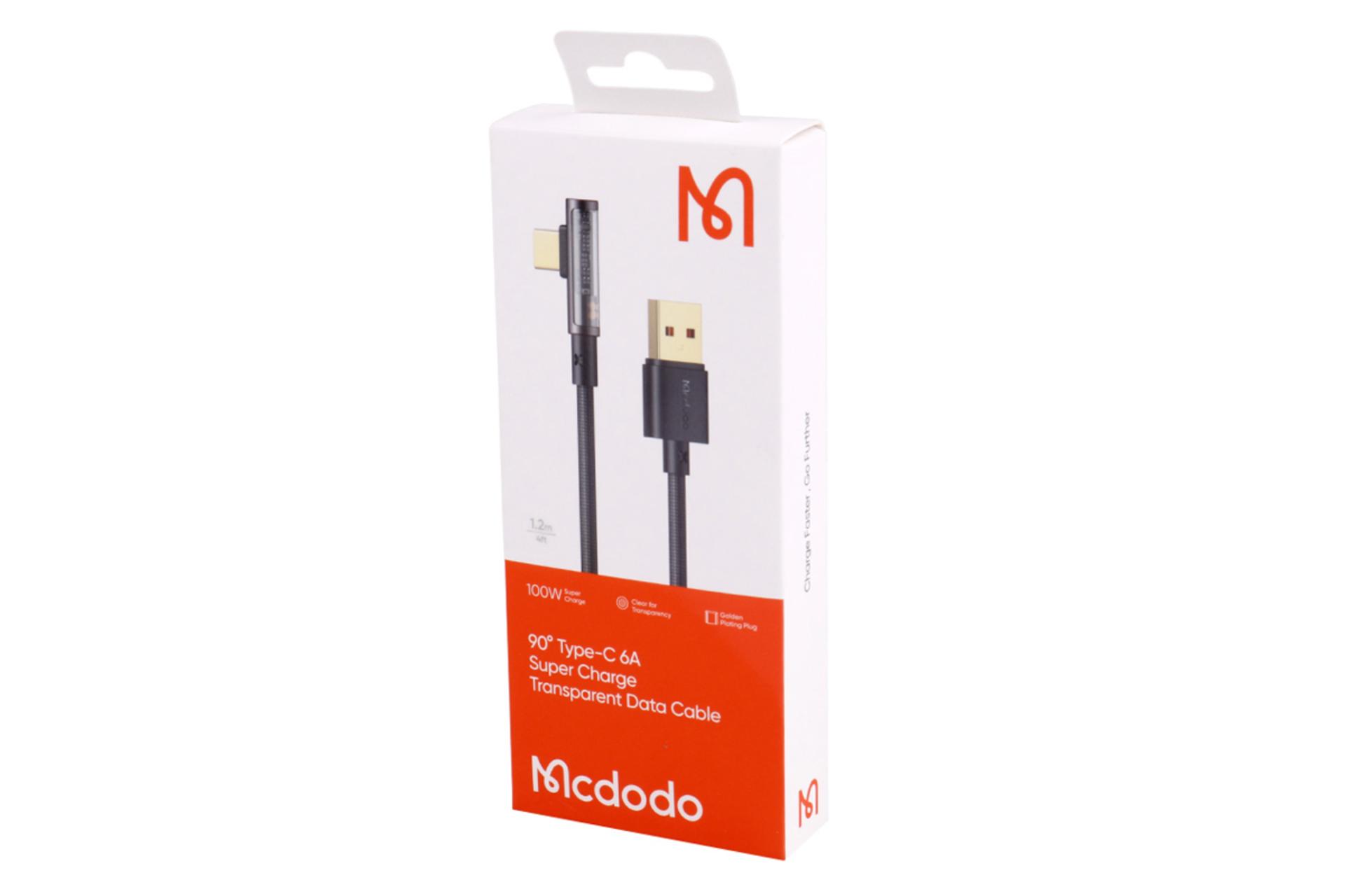 جعبه کابل شارژ USB مک دودو Type-A به Type-C مدل CA-3380 با طول 1.2 متر
