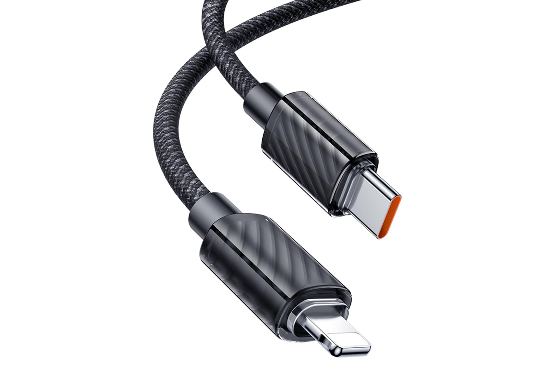 کانکتور و اتصال کابل شارژ USB مک دودو Type-C به Lightning مدل CA-3660 با طول 1.2 متر