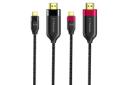 رنگ بندی کابل HDMI مک دودو Type-C به HDMI مدل CA-588 4K 60Hz با طول 2 متر