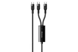 کابل شارژ USB مک دودو Type-C به Type-C+Type-C مدل CA-7470 با طول 1.2 متر