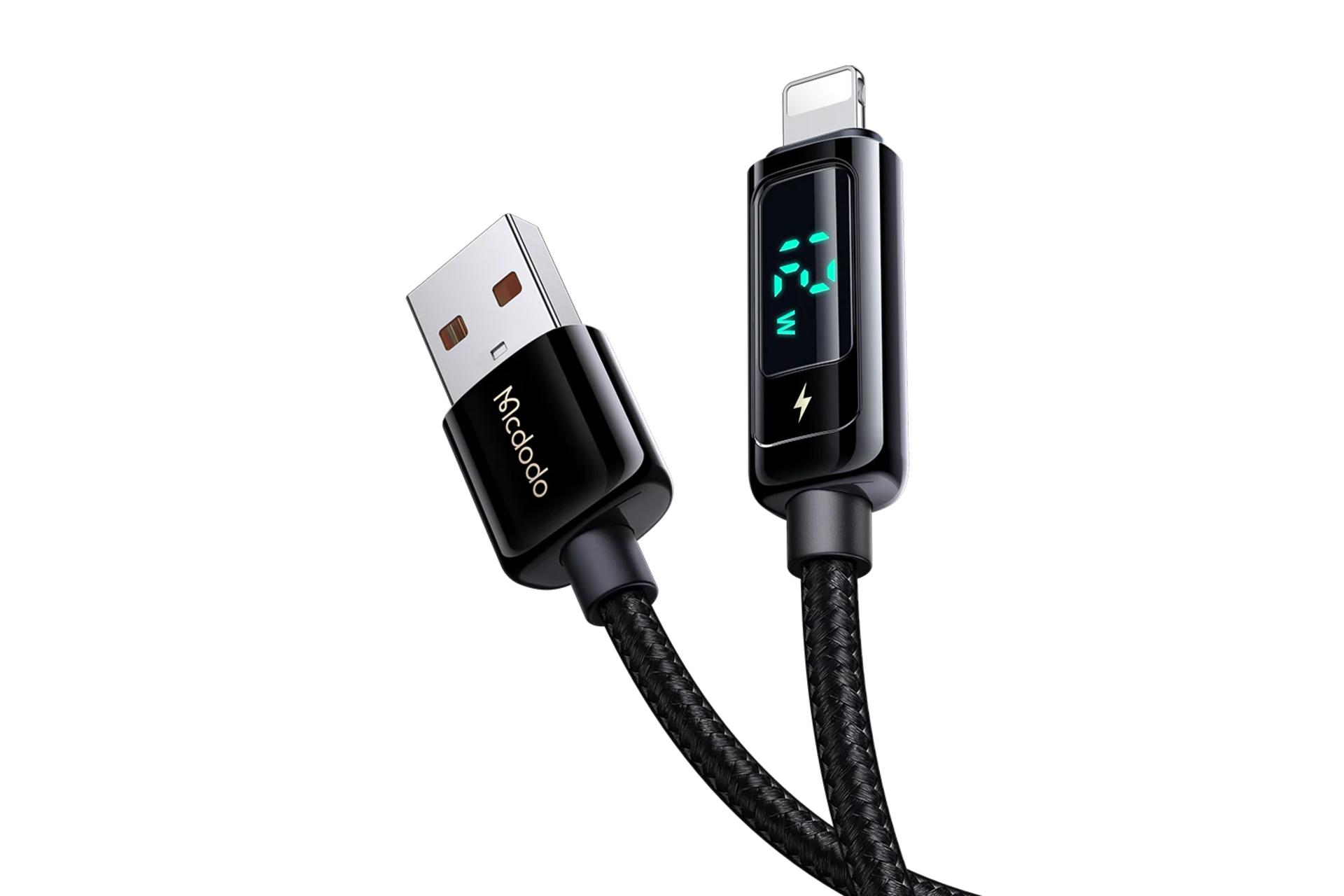 کانکتور و اتصال کابل شارژ USB مک دودو Type-A به Lightning مدل CA-994 با طول 1.2 متر