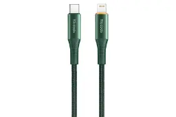 کابل شارژ USB مک دودو Type-C به Lightning مدل CA-9963 با طول 1.2 متر سبز